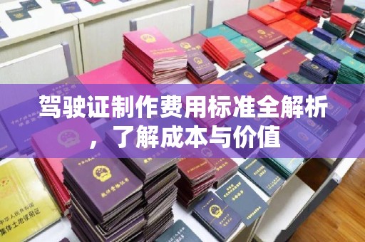 申扎驾驶证制作费用标准全解析，了解成本与价值