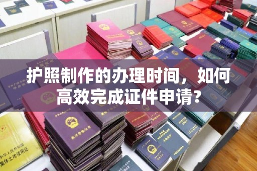 申扎护照制作的办理时间，如何高效完成证件申请？